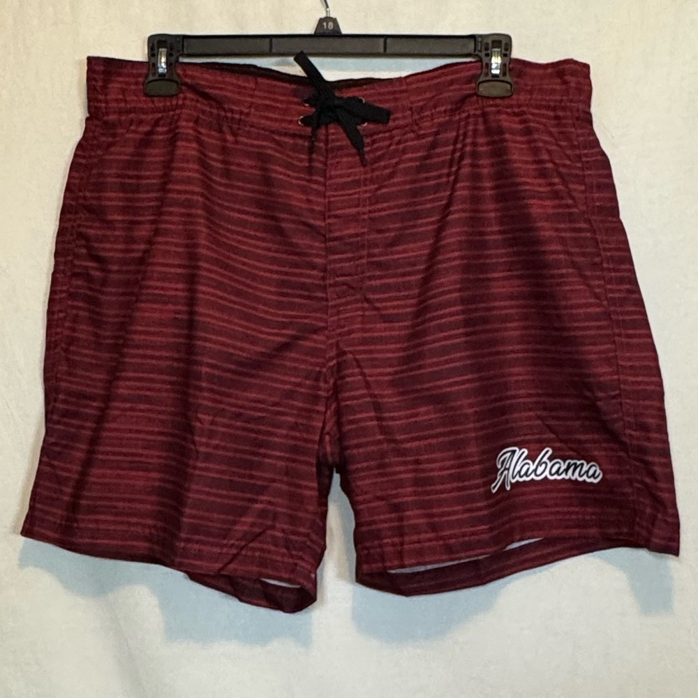 G-150 Men’s American Crown NWOT Red & Black‎ Lined Swim Trunks Size XL